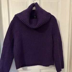 Cozy Purple Knit Sweater